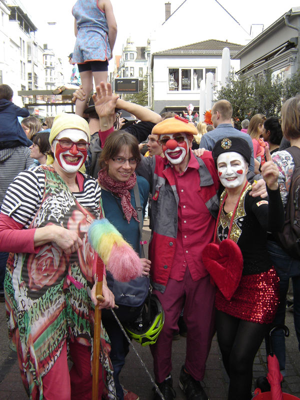Clown Agathe, Clown Anjol und Clown Paula